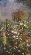 Ernest Quost Roses,Decorative Panel oil on canvas